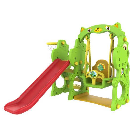 3 in 1 kids play centre. Swing, slide and basketball. 12m+up to 25kg “Dino”