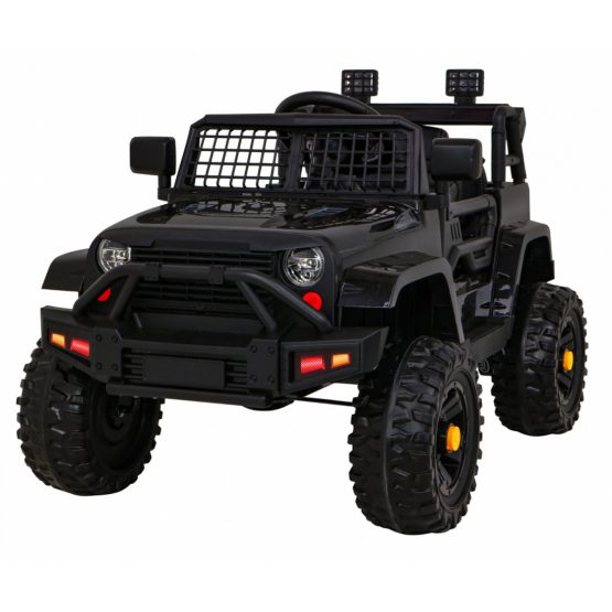 12V Kids Ride-On Jeep Car w/ Parental Remote Control, Spring Suspension Black