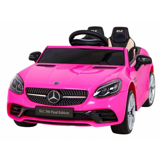 Mercedes BENZ SLC300 12V Kids Ride-On Car with R/C Parental | Pink