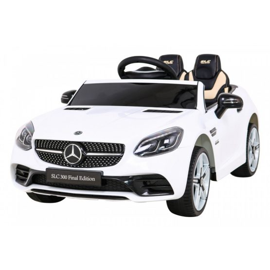 Mercedes BENZ SLC300 12V Kids Ride-On Car with R/C Parental | White