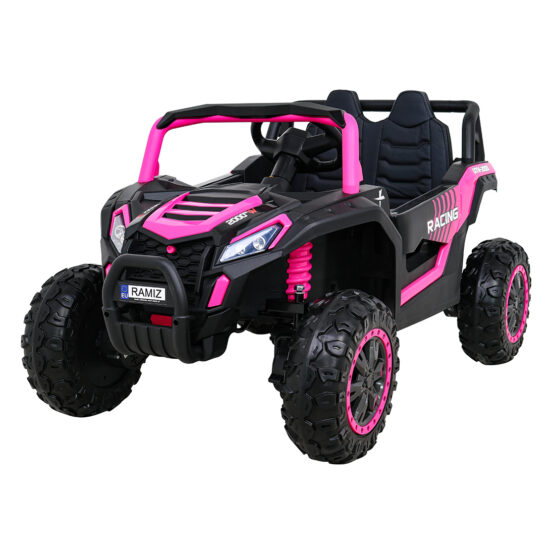 1 seater Buggy UTV 2000M Racing Pink, 4×4 12V + RC