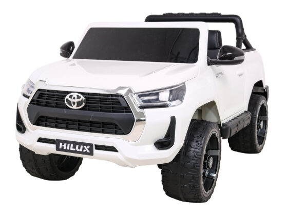 2 seater Licensed Toyota Hillux White 4x45W 2x12v | Remote Control | Newest model